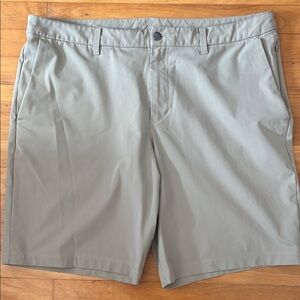 Lululemon Athletica Tan Flat Front Shorts for Casual Comfort
